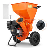 Wood Chipper Shredder Mulcher 7HP Heavy Duty Gas Powered 3in 212cc 4.1kW